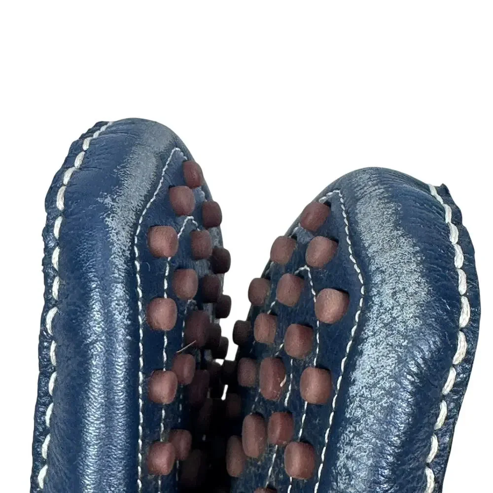 Balmain Paris Penny Loafer Driving Shoes Men’s 44 US 11 Navy Blue Casual Slip-On - Picture 8 of 12